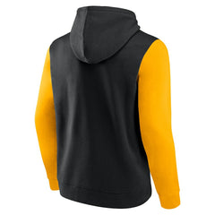 Pittsburgh Steelers Outline Pullover Hoodie - Black/Gold Hoodies