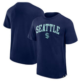 Seattle Kraken Fanatics Elevated Pima T-Shirt - Navy | US 201204301
