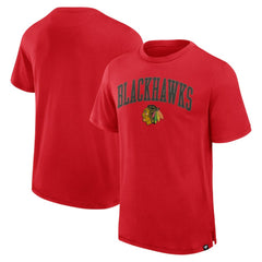 Chicago Blackhawks Fanatics Elevated Pima T-Shirt - Red | US 201204316