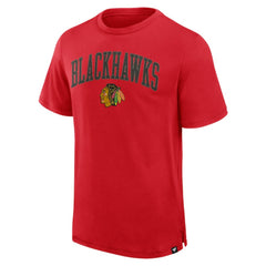 Chicago Blackhawks Fanatics Elevated Pima T-Shirt - Red | US 201204316