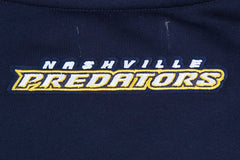 Nashville Predators Pro Standard Women's Area Code Cropped Pullover Sweatshirt - Navy | US 201205074
