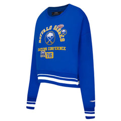 Buffalo Sabres Pro Standard Women's Area Code Cropped Pullover Sweatshirt - Royal | US 201205079
