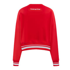 Detroit Red Wings Pro Standard Women's Area Code Cropped Pullover Sweatshirt - Red | US 201205084