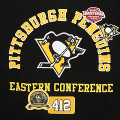 Pittsburgh Penguins Pro Standard Women's Area Code Cropped Pullover Sweatshirt - Black | US 201205090