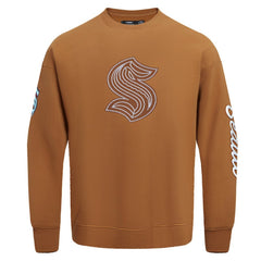 Seattle Kraken Pro Standard Paint the City Pullover Sweatshirt - Brown | US 201205152