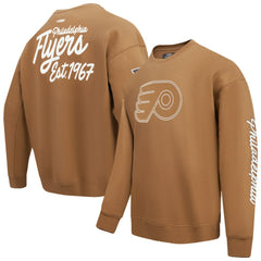Philadelphia Flyers Pro Standard Paint the City Pullover Sweatshirt - Brown | US 201205159