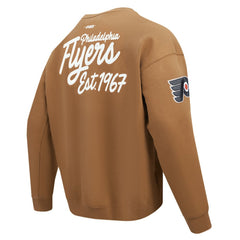 Philadelphia Flyers Pro Standard Paint the City Pullover Sweatshirt - Brown | US 201205159
