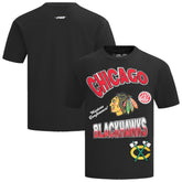 Chicago Blackhawks Pro Standard Turn It Up Dropped Shoulder T-Shirt - Black | US 201205171