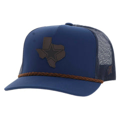 Dallas Cowboys HOOey State Patch Rope Trucker Adjustable Hat - Navy Hats