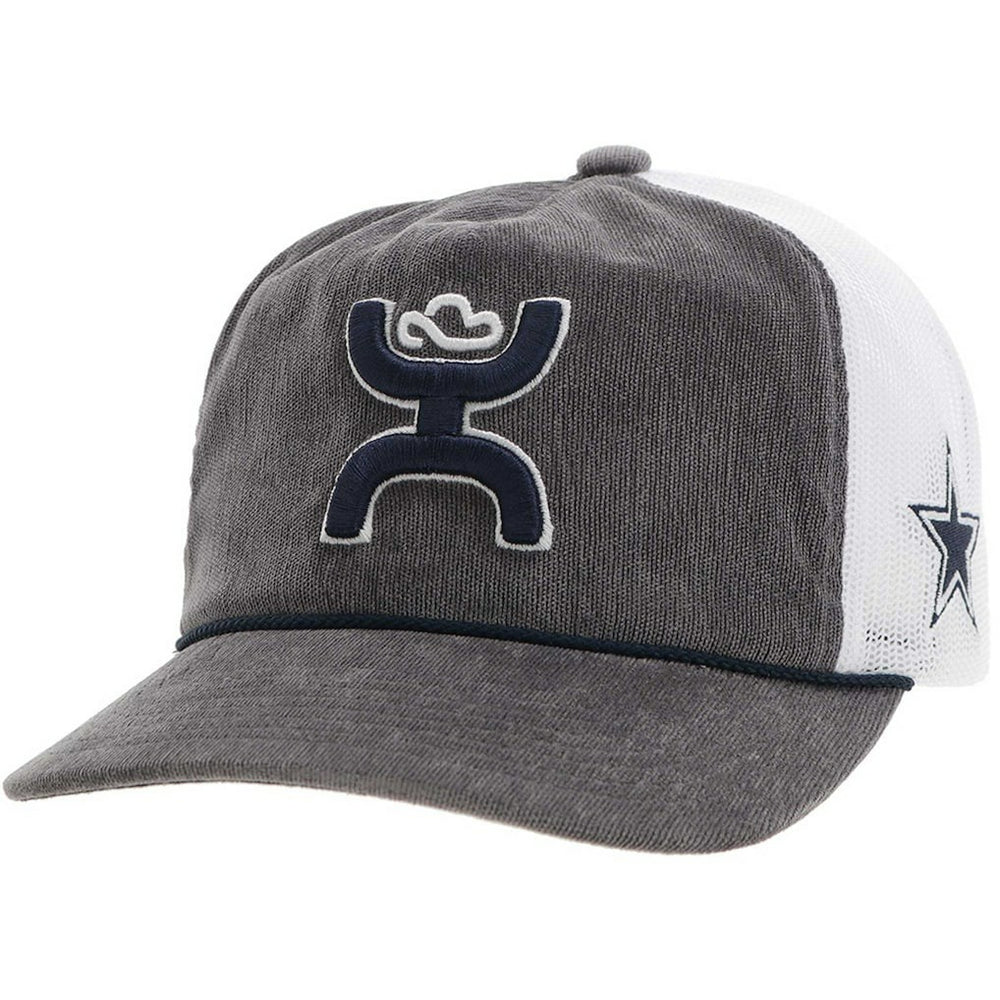 Dallas Cowboys HOOey H Cord Trucker Adjustable Hat - Gray Hats