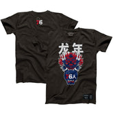 Philadelphia 76ers Hyperfly Unisex Year of the Dragon Lunar New Year Collection T-Shirt Heather Black