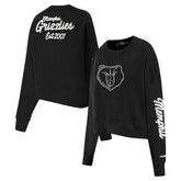 Memphis Grizzlies Pro Standard Women's Paint The City Cropped Pullover Sweatshirt Black