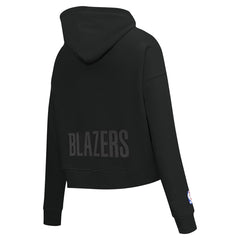 Portland Trail Blazers Pro Standard Women's Jewels Cropped Pullover Hoodie Black outlet