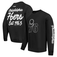 Philadelphia 76ers Pro Standard Paint the City Drop Shoulder Sweatshirt Black