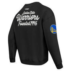 Golden State Warriors Pro Standard Paint the City Drop Shoulder Sweatshirt Black outlet