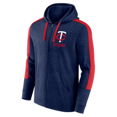 Minnesota Twins Fanatics Gains Fleece Full-Zip Hoodie - Heather Navy Hoodies