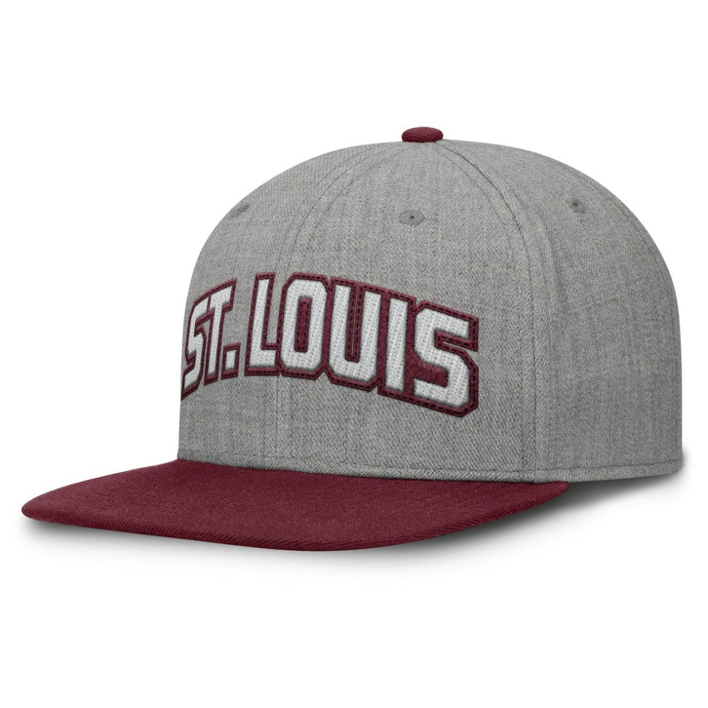 St. Louis Cardinals Fanatics Elements Felt Chainstitch Snapback Hat - Gray/Maroon Hats