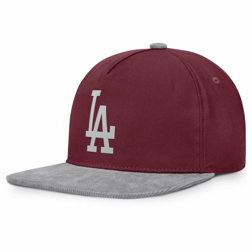 Los Angeles Dodgers Fanatics Front Office Snapback Hat - Wine Hats