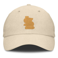 St. Louis Cardinals Fanatics Front Office Leather Patch Adjustable Hat - Cream Hats