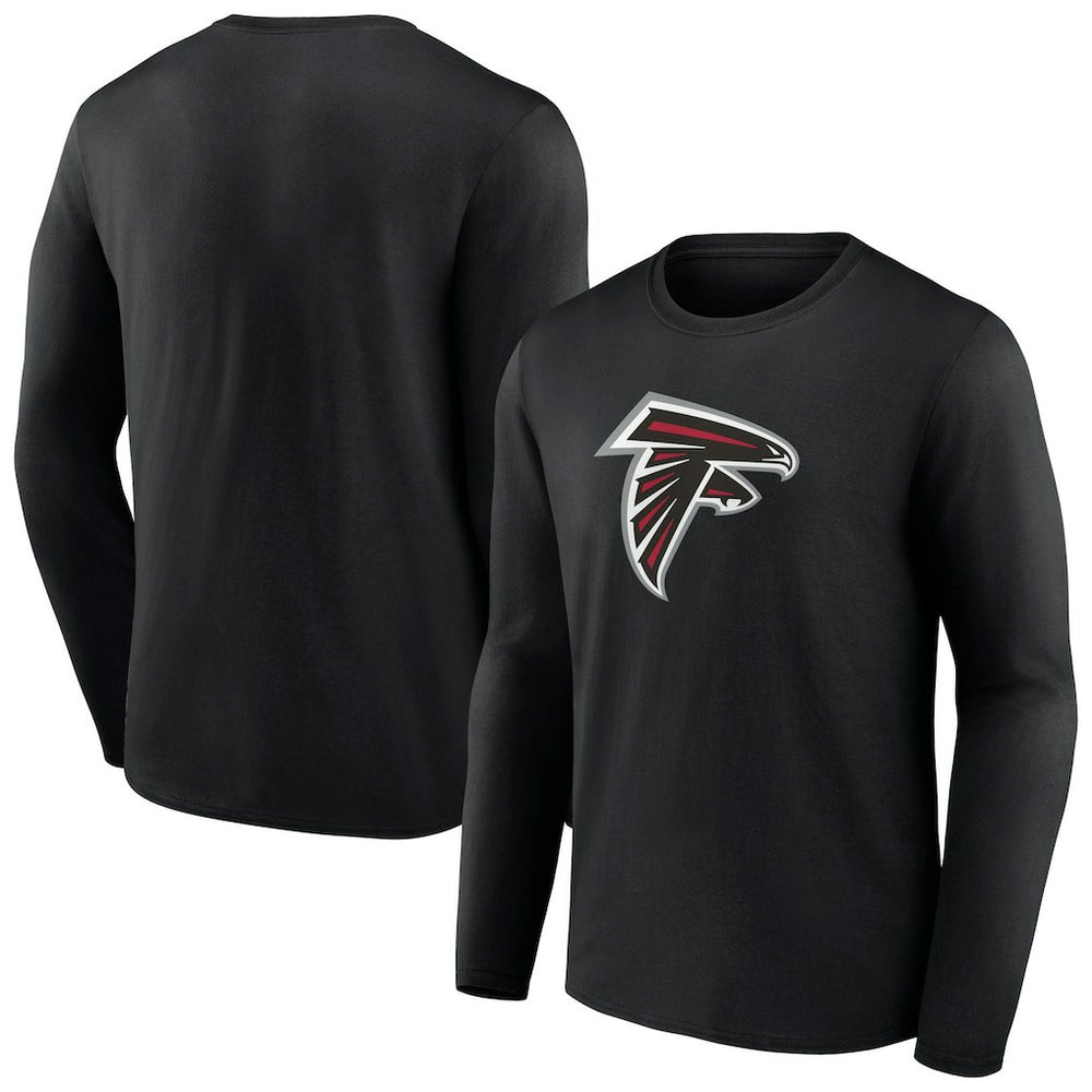 Atlanta Falcons Primary Logo Long Sleeve T-Shirt - Black T-shirts