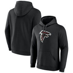 Atlanta Falcons Primary Logo Pullover Hoodie - Black Hoodies