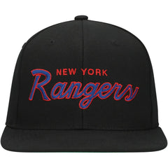New York Rangers Mitchell & Ness Core Team Script 2.0 Snapback Hat - Black | US 201212967