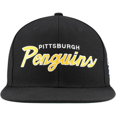 Pittsburgh Penguins Mitchell & Ness Core Team Script 2.0 Snapback Hat - Black | US 201212970