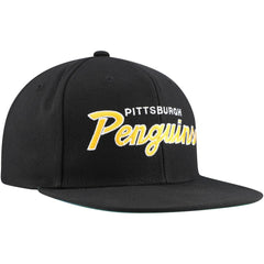 Pittsburgh Penguins Mitchell & Ness Core Team Script 2.0 Snapback Hat - Black | US 201212970
