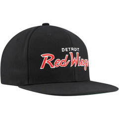 Detroit Red Wings Mitchell & Ness Core Team Script 2.0 Snapback Hat - Black | US 201212980