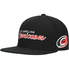 Carolina Hurricanes Mitchell & Ness Core Team Script 2.0 Snapback Hat - Black | US 201212986