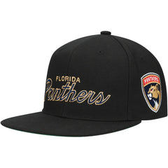 Florida Panthers Mitchell & Ness Core Team Script 2.0 Snapback Hat - Black | US 201212988