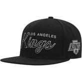 Los Angeles Kings Mitchell & Ness Core Team Script 2.0 Snapback Hat - Black | US 201212990