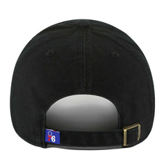 Philadelphia 76ers '47 Core Logo Clean Up Adjustable Hat Black - 47 brand