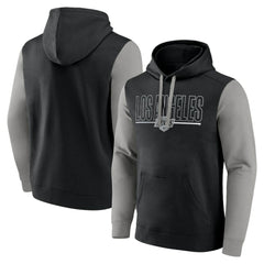 Los Angeles Kings Logo Athletic Deliver Fleece Pullover Hoodie - Black | US 201230185