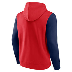 Washington Capitals Logo Athletic Deliver Fleece Pullover Hoodie - Red | US 201230191