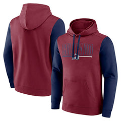 Colorado Avalanche Logo Athletic Deliver Fleece Pullover Hoodie - Burgundy | US 201230198