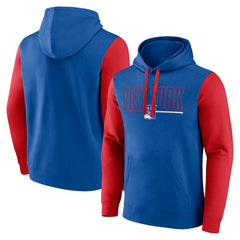 New York Rangers Logo Athletic Deliver Fleece Pullover Hoodie - Blue | US 201230205
