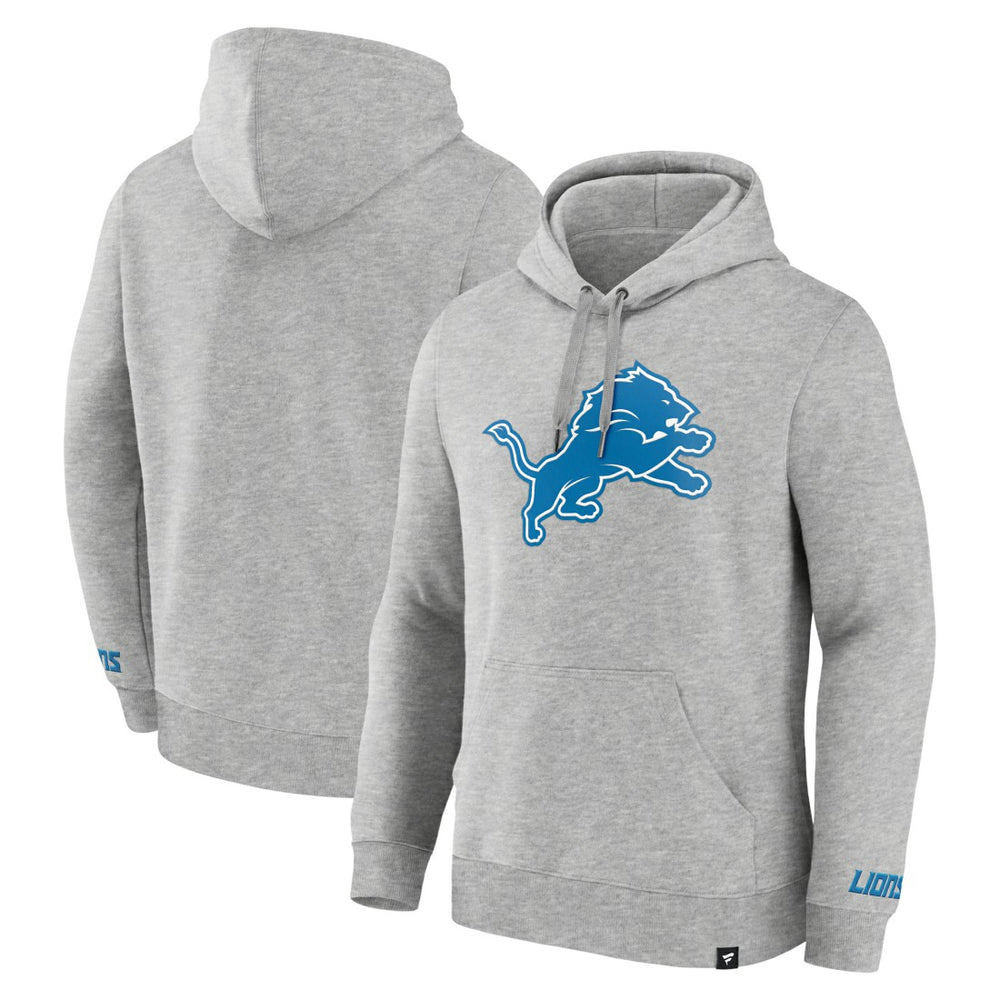 Detroit Lions Legacy Fleece Pullover Hoodie - Heather Gray Hoodies