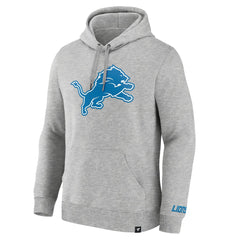 Detroit Lions Legacy Fleece Pullover Hoodie - Heather Gray Hoodies