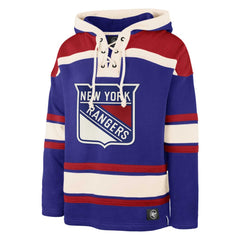 Igor Shesterkin New York Rangers '47 Player Name & Number Lacer Pullover Hoodie - Blue | US 201242065