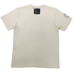 Brooklyn Nets NBA x Two Hype Unisex Culture & Hoops T-Shirt - Cream