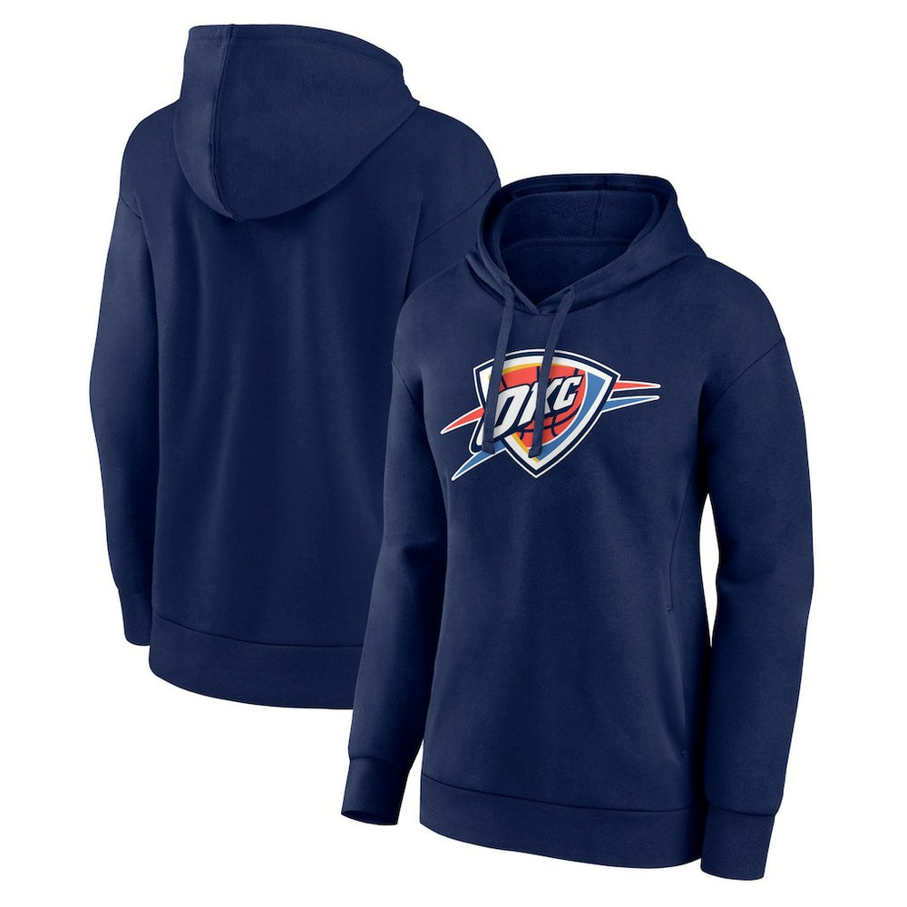 Oklahoma City Thunder Women's Primary Logo Pullover Hoodie Navy outlet