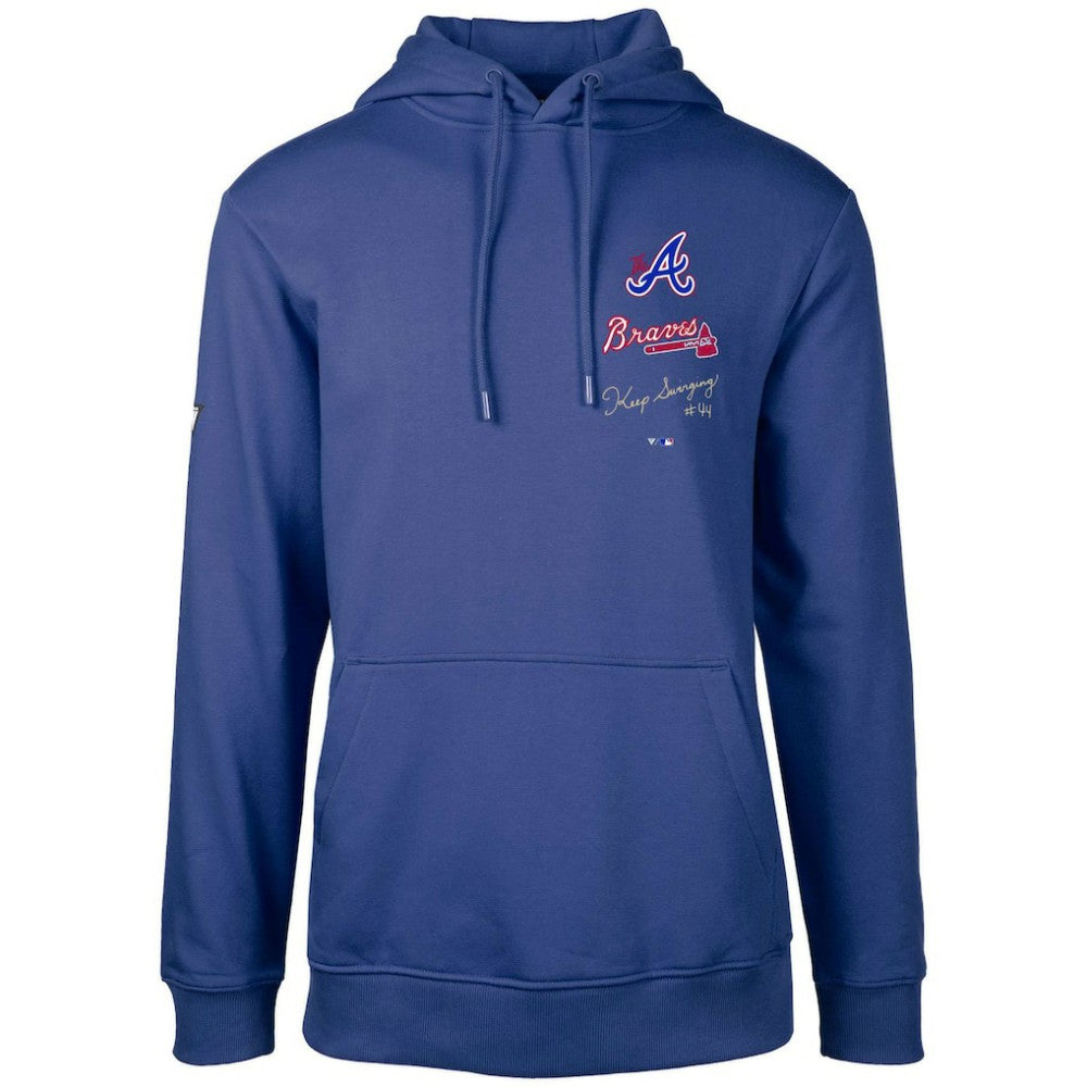Atlanta Braves Levelwear City Connect Podium Baseline Pullover Hoodie - Royal Hoodies
