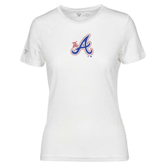 Atlanta Braves Levelwear Women's City Connect Maddox Core Logo T-Shirt - White T-shirts