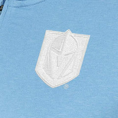 Vegas Golden Knights Antigua Women's White Logo Mentor Quarter-Zip Jacket - Light Blue | US 201249335