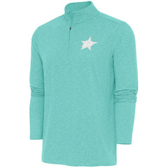 Dallas Stars Antigua White Logo Hunk Quarter-Zip Pullover - Mint | US 201249503