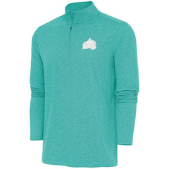 Colorado Avalanche Antigua White Logo Hunk Quarter-Zip Pullover - Heather Aqua | US 201249507