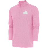 Colorado Avalanche Antigua White Logo Hunk Quarter-Zip Pullover - Pink | US 201249512