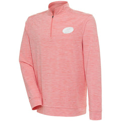 Carolina Hurricanes Antigua White Logo Bright Quarter-Zip Pullover - Coral | US 201249643