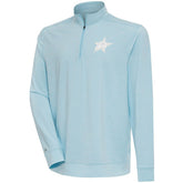 Dallas Stars Antigua White Logo Bright Quarter-Zip Pullover - Powder Blue | US 201249646